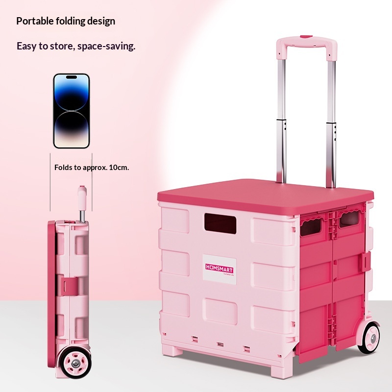 Sports Equipment Trolley - Taşınabilir Katlanabilir Alışveriş Arabası Katlanabilir Market