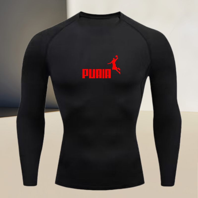 Sports Equipment Jersey - Erkek uzun kollu yuvarlak yakalı ince