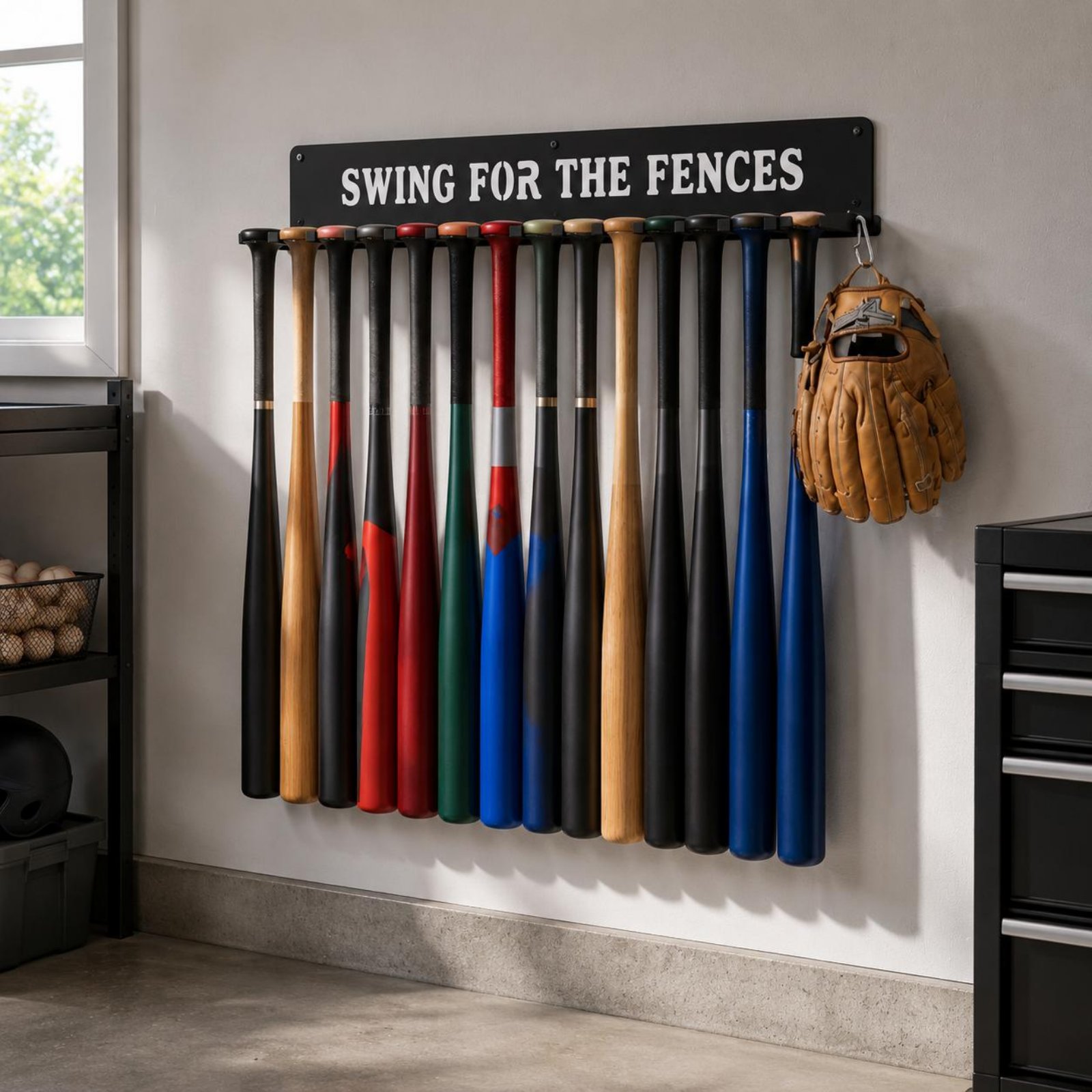 Sports Equipment Bat - 14 Bats 14 Spor Ekipmanları Depolama